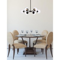 Briggs 30 Inch Pendant In Black With Clear Shade