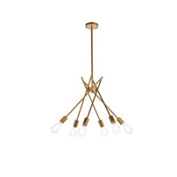 Lucca 23 Inch Pendant In Brass