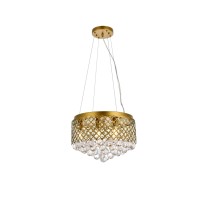 Tully 6 Lights Pendant In Brass