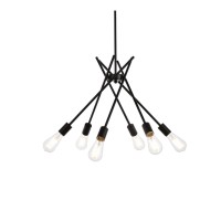 Lucca 23 Inch Pendant In Black