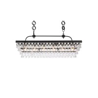 Nordic 40 Inch Rectangle Pendant In Black