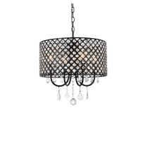 Elise 17 Inch Pendant In Black