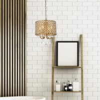 Elise 14 Inch Pendant In Brass