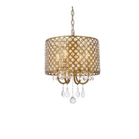 Elise 14 Inch Pendant In Brass