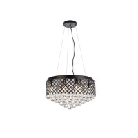 Tully 8 Lights Pendant In Black