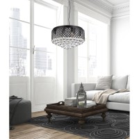 Tully 8 Lights Pendant In Black