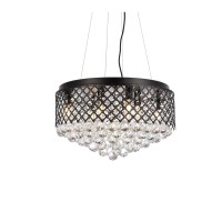 Tully 8 Lights Pendant In Black