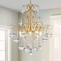 Wuzups Crystal Chandelier 5Light Pendant Ceiling Light Modern Lighting Fixture For Bedroom Hallway Bar Kitchen Bathroom H 226