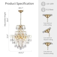 Wuzups Crystal Chandelier 5Light Pendant Ceiling Light Modern Lighting Fixture For Bedroom Hallway Bar Kitchen Bathroom H 226