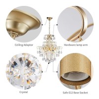 Wuzups Crystal Chandelier 5Light Pendant Ceiling Light Modern Lighting Fixture For Bedroom Hallway Bar Kitchen Bathroom H 226