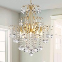 Wuzups Crystal Chandelier 5Light Pendant Ceiling Light Modern Lighting Fixture For Bedroom Hallway Bar Kitchen Bathroom H 226