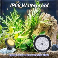 Crepow Solar Pond Lights 18 Led Super Bright Underwater Spotlights Led Submersible Pond Lights Ip68 Waterproof Fountain Lights