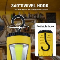 Ep 15 Ft Led Work Light 1200 Lumen Cob Led Trouble Light 16 Gauge Sjtw Indoor Outdoor Extension Cord Handheld Magnetic Base