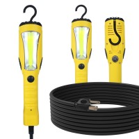 Ep 25 Ft Led Work Light 1200 Lumen Cob Led Trouble Light 16 Gauge Sjtw Indoor Outdoor Extension Cord Handheld Magnetic Base