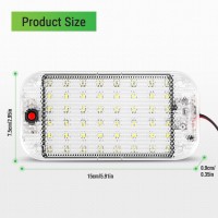 Thlevel Led Dome Light Rv Interior Lighting 12V85V 800 Lumens Super Bright Rv Led Ceiling Dome Light With Onoff Switch Rv Lig