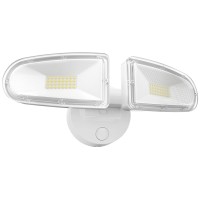 Jjc 3700Lm Dusk To Dawn Flood Light,32W Led Security Lights Outdoor,Innovative 2 Head Motion Design, 5700K, Ip65 Waterproof, For Garage, Yard (Not Solar Powered)