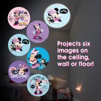 Disney Projectables Disney Minnie Mouse Led Kids Night Light, Projector, Dusk To Dawn, Plug-In ,Mickey Mouse, For Kids, Girls Bedroom, Playroom, Gaming Room, Nursery, 57958