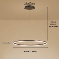 Lightinthebox Modern Led Ring Chandelier, 23.6