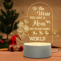 Gifts For Mom From Daughter Son, Mom Birthday Gifts, Mom Gifts Engraved Night Light, Christmas, Thanksgiving, Mothers Day, Birthday Gifts For Mom From Daughter Son