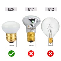 Haraqi 6 Pack 25R14 Reflector Short Neck Incandescent Light Bulb, R14 25 Watt 120V Dimmable E26 Standard Medium Base Frosted Mini-Reflector Light Bulb