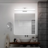 Solfart Modern 24 Inch Bathroom Vanity Light Bar Above Mirror Silver Bath Wall Mount Lighting 8778-Nd