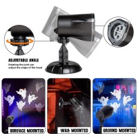 Eambrite Halloween Projector Lights Rotating Ghost Projector Halloween Outdoor Dynamic Ghost Projector Waterproof Halloween De