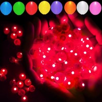 100Pcs Red Led Balloon Lightmini Led Lights Small Round Led Ball Lamp For Paper Lantern Balloon Indoor Outdoor Party Event Fun