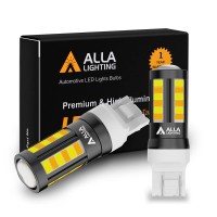 Alla Lighting Newest 7442Na 7444Na 7443 Switchback Led Bulbs, Dual-Color Amber Yellow Turn Signal Lights & Xenon White Parking Light/Drl 7444Nak 7443A 7443Na