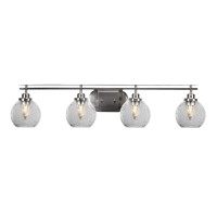 Odyssey 4 Light Bath Bar In Brushed Nickel Finish With 5.75