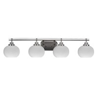 Odyssey 4 Light Bath Bar In Brushed Nickel Finish With 7