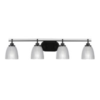 Odyssey 4 Light Bath Bar In Matte Black Finish With 5