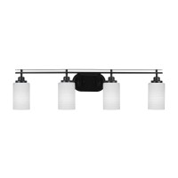 Odyssey 4 Light Bath Bar In Matte Black Finish With 4