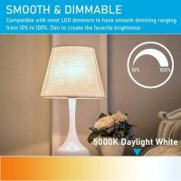 Yukihalu Dimmable A15 Led Light Bulbs, 60W Equivalent, 3000K-5000K White, E26 Base, 7W 600 Lumens 120V, Ceiling Fan Light Bulbs, Appliance Bulb, Ul Listed, Pack Of 4(5000K Daylight White)