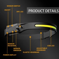 Headlamp Rechargeable, Super Bright 230