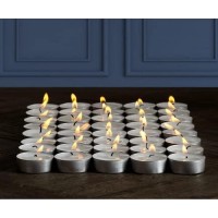 Pomp Glow Tealights 100 Pack White Unscented Decorative Tea Light Candles That Will Light Up Your Home Wedding Dinner An