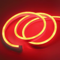 Depulat Neon Rope Lights,16.4Ft/5M,Dc 600 Leds Neon Flex,12V Strip Lights,Waterproof Lights Strips For Bedroom, Indoor Or Outdoor Decor.(Adapter Not Included/Red)