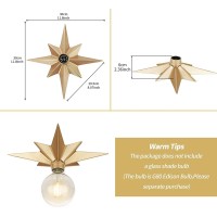 Frideko Home 2 Pack Flush Mount Ceiling Light - Star Light Fixture Hallway Light Fixtures Ceiling Modern Ceiling Lights Brass Flush Mount Light Fixture For Kitchen Bathroom Bedroom Entryway