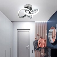 Hallway Light Acrylic Modern Led Ceiling Light Fixtures Cool White 6000K Close To Ceiling Lights For Bedroom Bathroom Kitchen Balcony Corridor Stair Aisle Lamp Curved Creative Design Ceiling Lamps