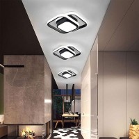 Caneoe Small Ceiling Light Modern Led Acrylic Square Ceiling Lamp Cool White 6000K Lighting Fixtures For Bedroom Kitchen Living