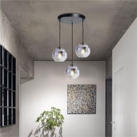 Kco Lighting 3 Pendant Light Fixtures Ceiling Hanging Large Glass Cluster Chandelier Nordic Mercury Glass Pendant Light Modern C