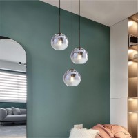 Kco Lighting 3 Pendant Light Fixtures Ceiling Hanging Large Glass Cluster Chandelier Nordic Mercury Glass Pendant Light Modern C