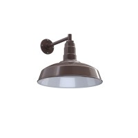 Steel Lighting Co. Gardena Barn Light | Dusk To Dawn | Outdoor Wall Mounted | 16