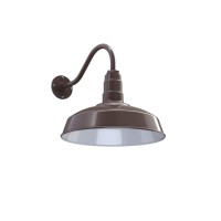 Steel Lighting Co. Gardena Barn Light | Dusk To Dawn | Outdoor Wall Mounted | 16