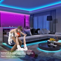 Kenta Led Strip Lights 35Ft Smart Light Strips With App Control Remote, 5050 Rgb Led Lights For Bedroom, Music Sync Color Changing Lights For Room Party