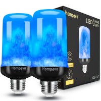 Hompavo ?Upgraded? Led Flame Light Bulbs, Purple Flickering Light Bulbs With Upside Down Effect, E26/E27 Base Flame Bulb For Halloween, Christmas, Party, Indoor And Outdoor Home Decoration (2 Pack)