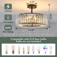 Piepooye 4 Lights Modern Crystal Chandelier Black Round Semi Flush Mount Ceiling Light Fixture Farmhouse Chandelier For Dinning