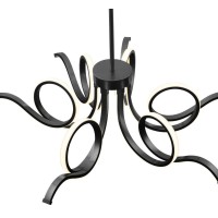 Magnolia Adjustable Chandelier Integrated Led, Dimmable, Black(D0102Hge4Hv)