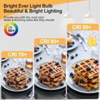 Crlight 6W Led Candelabra Bulb 70W Equivalent 700Lm Dimmable, 2700K Warm White, E12 Vintage Edison Enlarged B17 Clear Glass Decorative Chandelier Light Bulbs, Pack Of 6