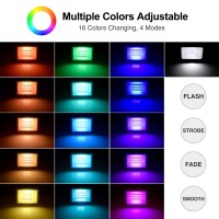 30W Led Rgb Flood Light, Dimmable Color Changing Spotlights With Remote Control, Ip67 Waterproof Outdoor Security Lights 16 Colors 4 Modes Decorative Lamp For Landscape Party Stage, 10 Pack