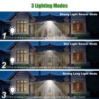 Ybing Solar Lights Outdoor, 4 Pack Solar Powered Outdoor Lights Waterproof With Motion Sensor, 3 Adjustable Heads, 270 Wide Angle For Garage Patio Porch Garden Yard